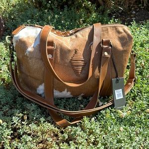 NWT-Myra Leatherlust Duffel Bag-Cowhide/leather